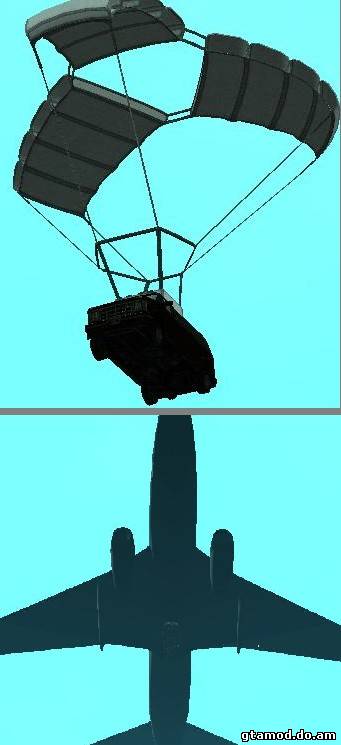 Вызов случайной машины на парашюте