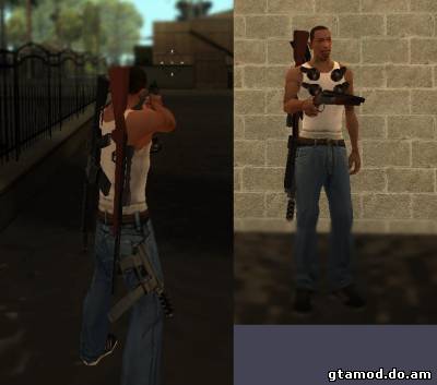 Оружие за спиной мод для GTA: SAMP