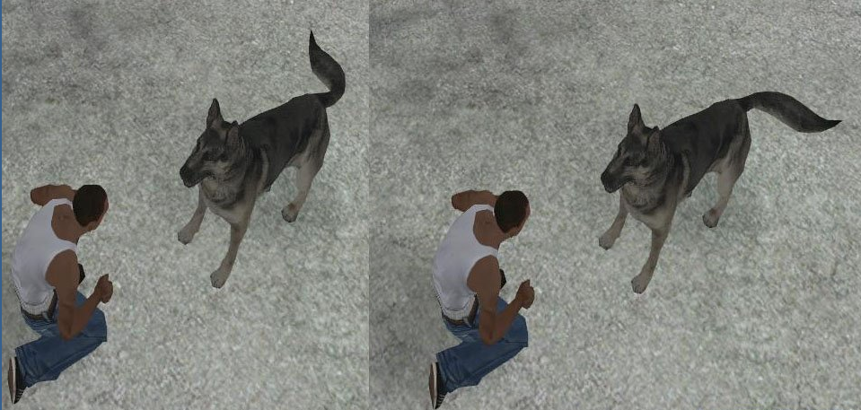 Мод на собаку (Animated Dog) для GTA: San Andreas