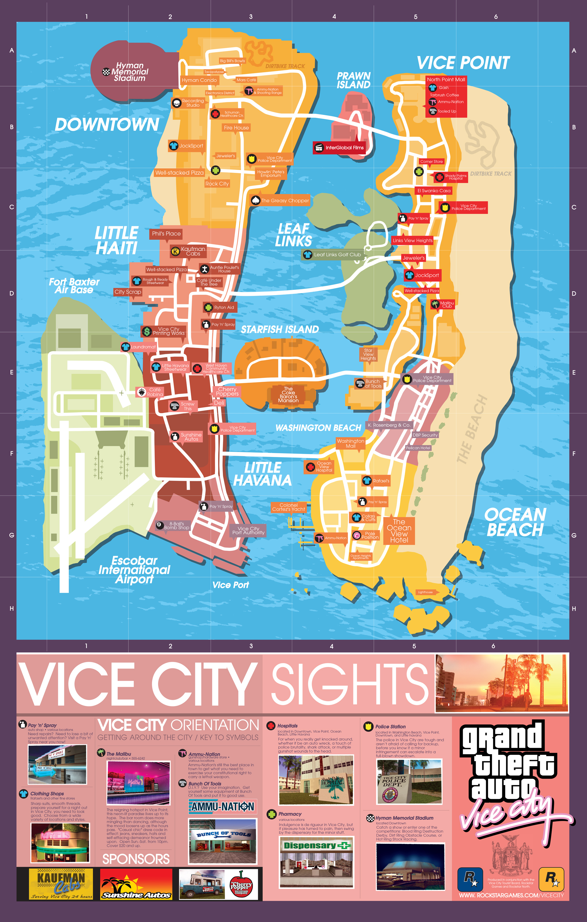 GTA: Vice City полная карта